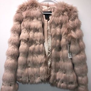 Faux fur coat